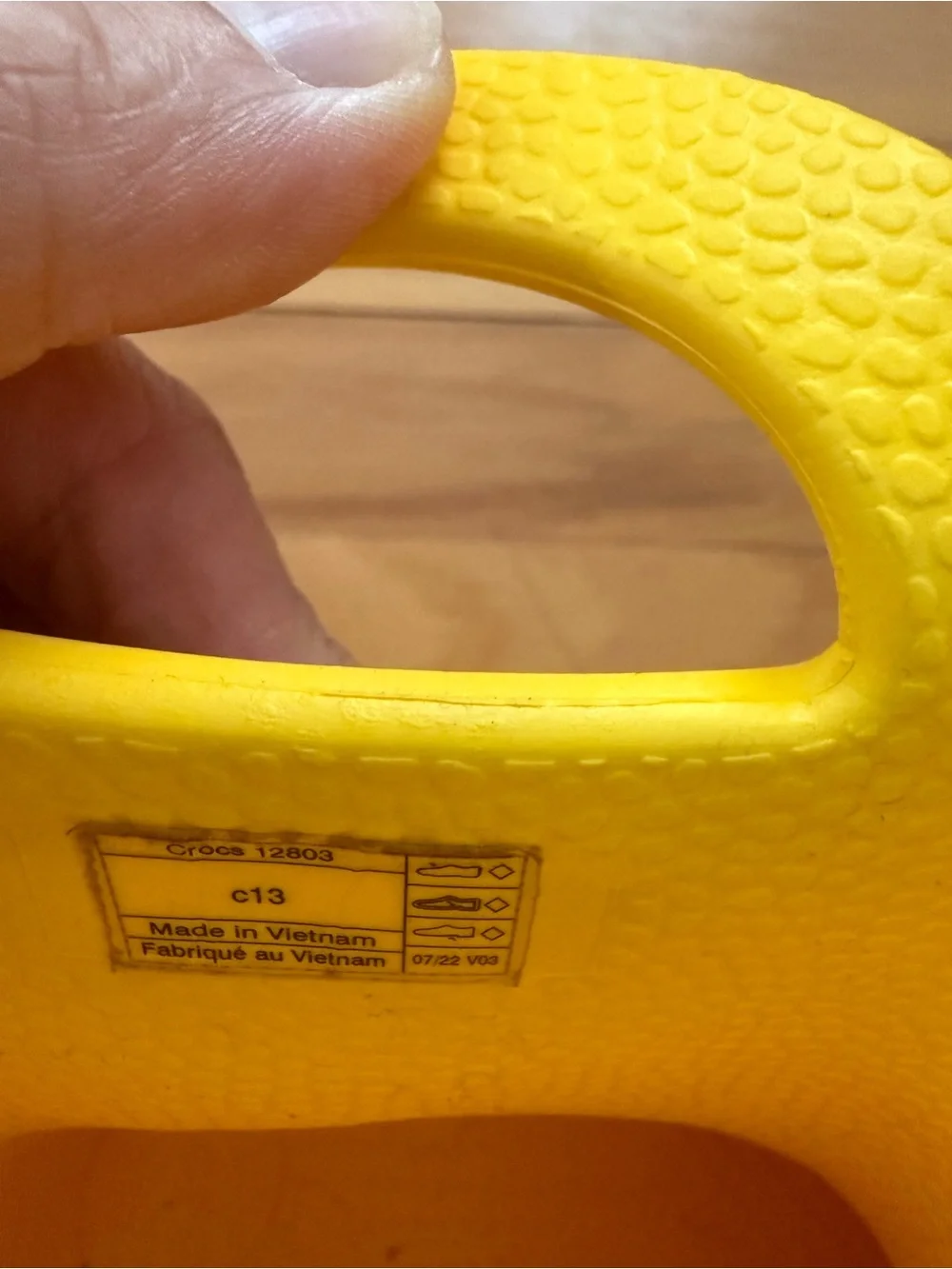 Little Kids Crocs Yellow Waterproof Rain Boots size 13